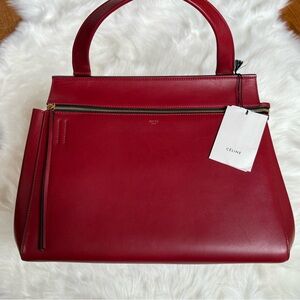 Celine Large Red Edge Handbag
